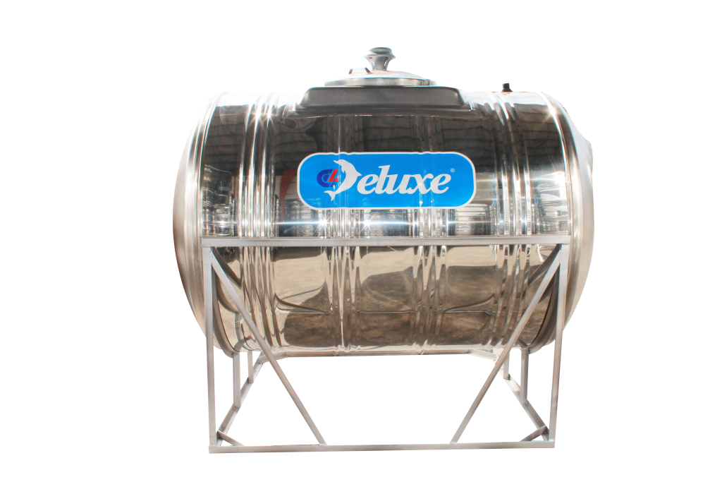 Stainless Steel 304 Horizontal Water Tank With Stand, DELUXE Sanifix